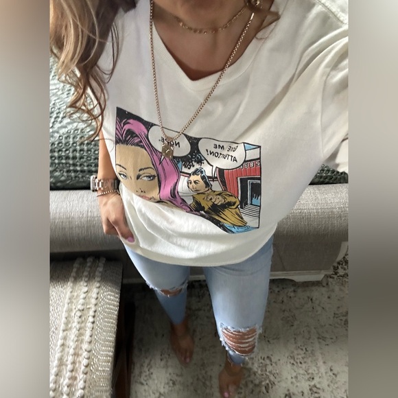 LAST! New🩷🙅🏼‍♀️Classic RE/Done no attention tee - Picture 4 of 5